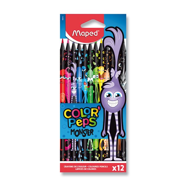 Pastelky Maped Color'peps  Monster 12 barev