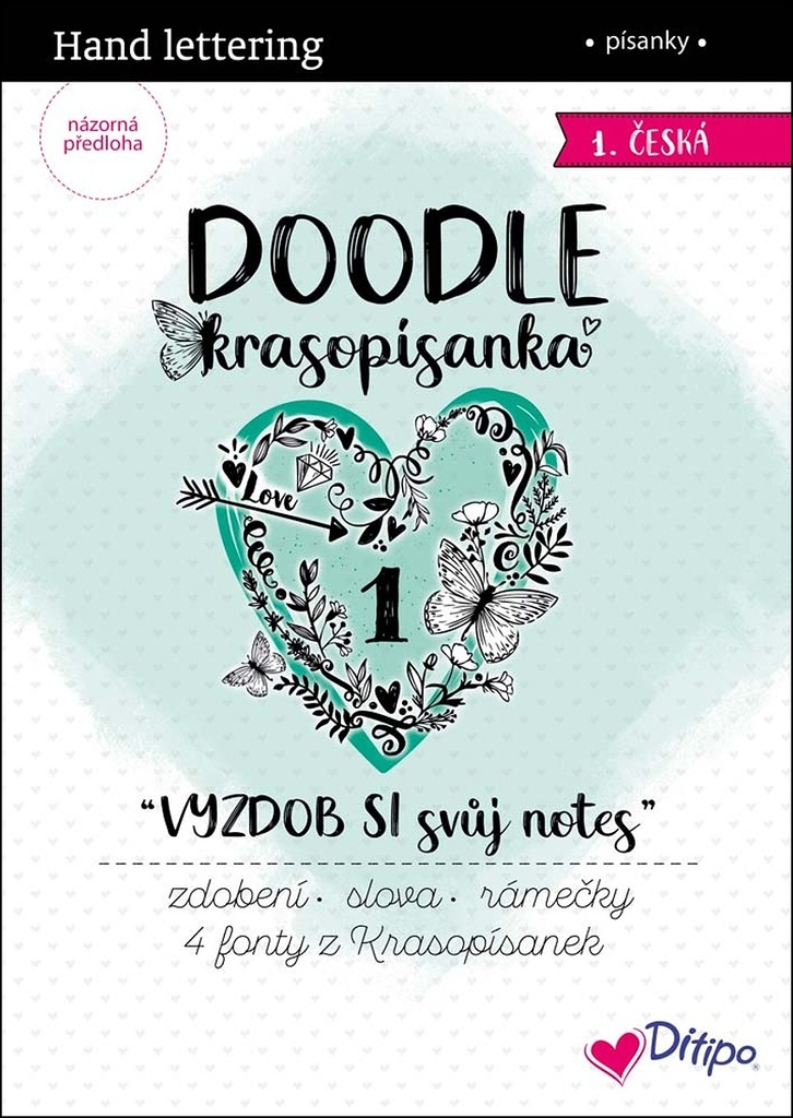 DOODLE Krasopísanky VYZDOB SI svůj notes/1. česká