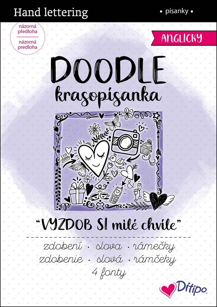 DOODLE Krasopísanky VYZDOB SI milé chvíle/Anglicky