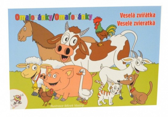 Omalovánky A5 Veselá zvířátka