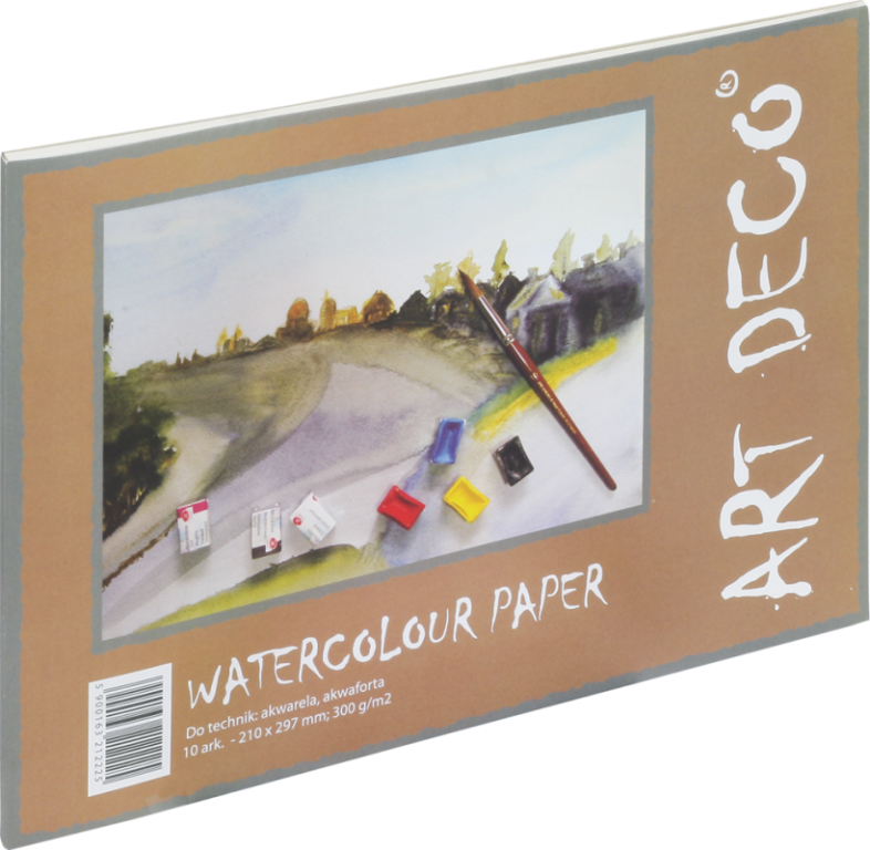 Blok akvarelový papír A4 300 g, 10 listů