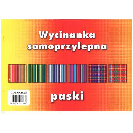 Samolepicí papíry A4 pruhy, kostky