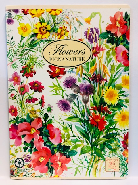 Sešit 444 A4 linkovaný, 40 listů Pigna Natur Flowers