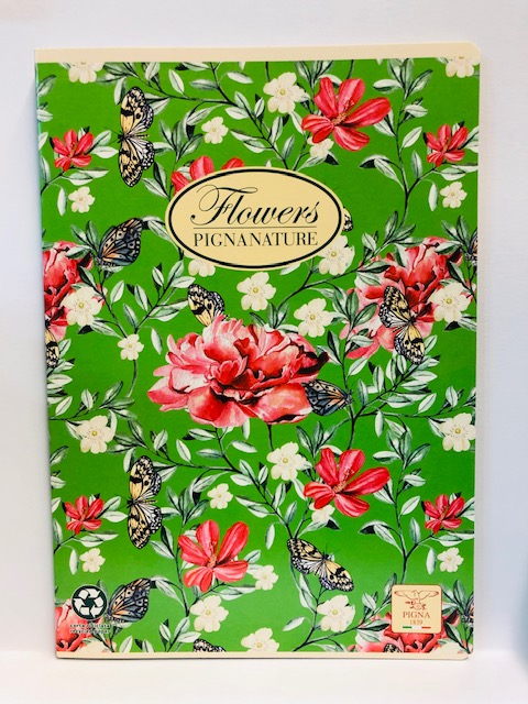 Sešit 444 A4 linkovaný, 40 listů Pigna Natur Flowers