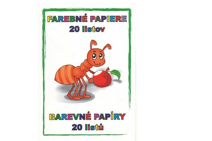 Barevné papíry A4 20 ks