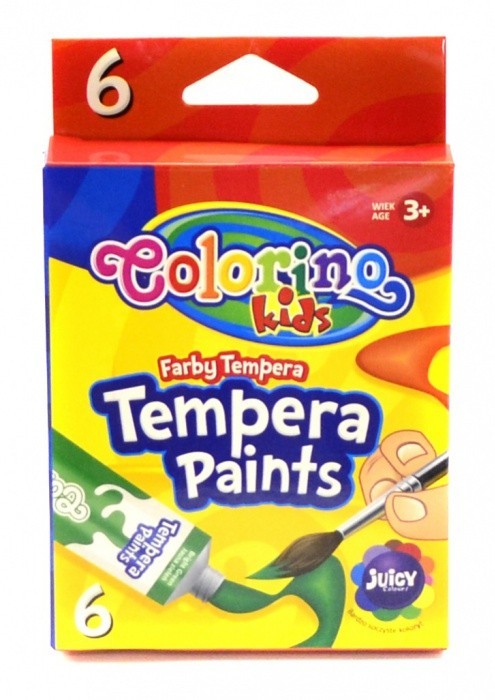 Temperové barvy 6 ks, 12 ml