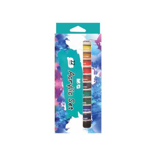 Akrylové barvy 12 ml 12 ks