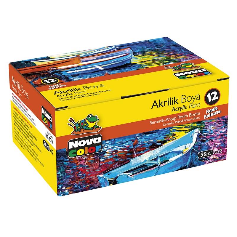 Akrylové barvy 12 ks 30 ml