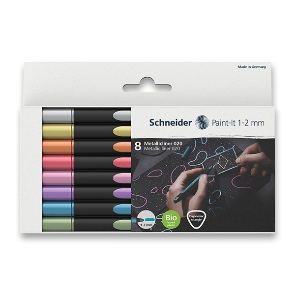 Popisovač Schneider PAINT-IT METALIC sada 8 ks