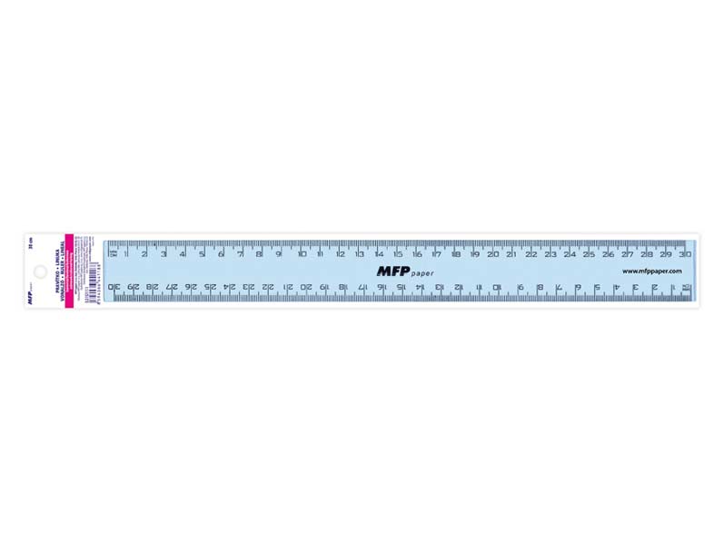 Pravítko 30 cm modré