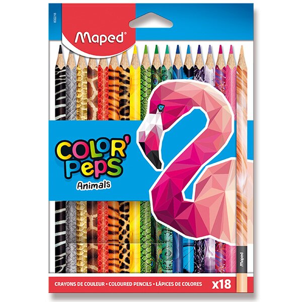 Pastelky Maped Color'Peps Animals 18 barev