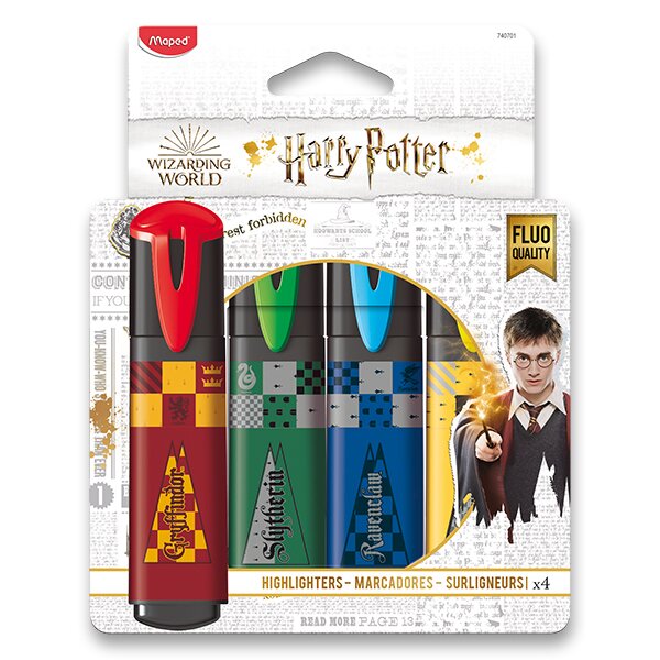 Zvýrazňovač Maped Harry Potter 4 ks 