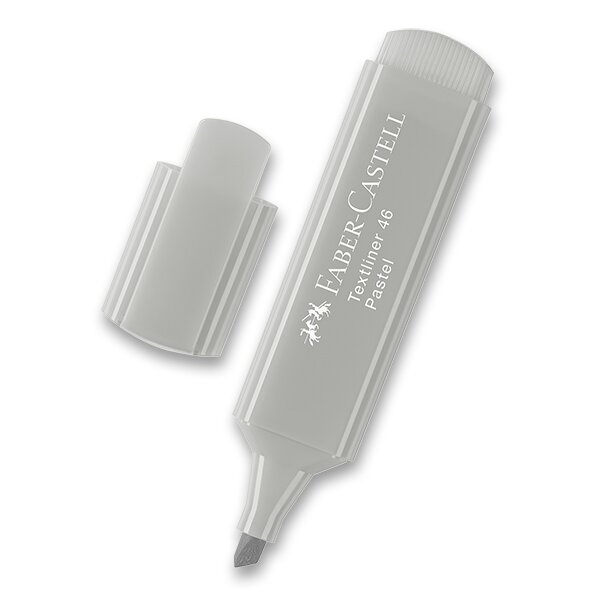 Zvýrazňovač Faber-Castell pastelový - šedá