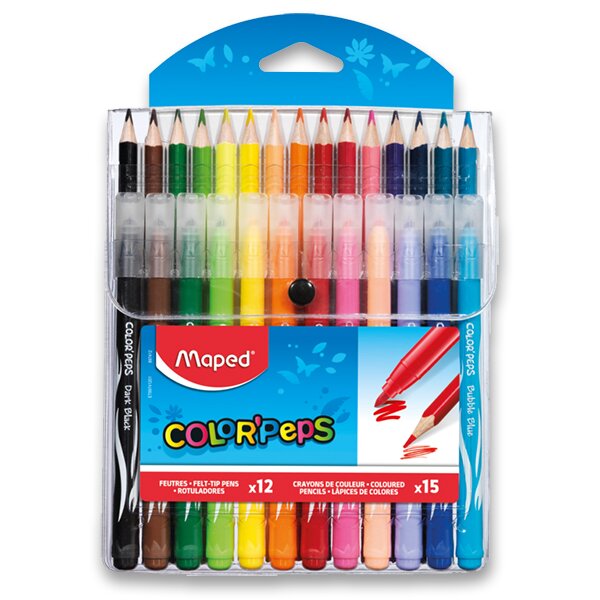 Set Maped - pastelky a fixy, 27 ks
