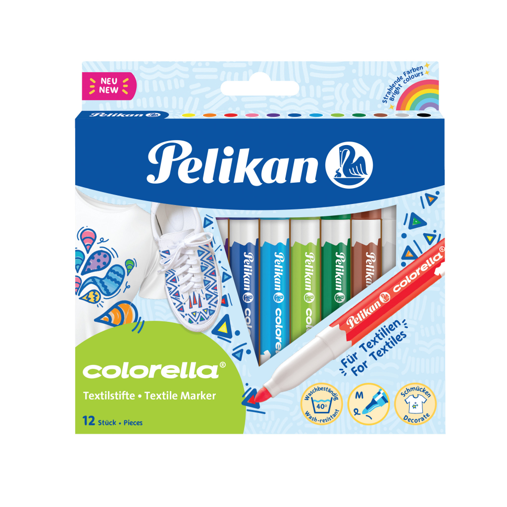 Fixy Colorella na textil 12 barev