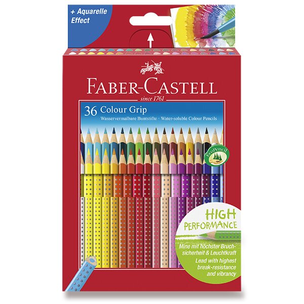 PASTELKY AKVARELOVÉ FABER-CASTELL GRIP 2001 - 36 BAREV