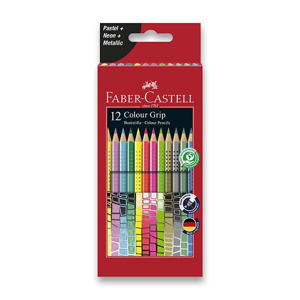 PASTELKY FABER-CASTELL GRIP 2001 - SPECIÁLNÍ EDICE, 12 BAREV
