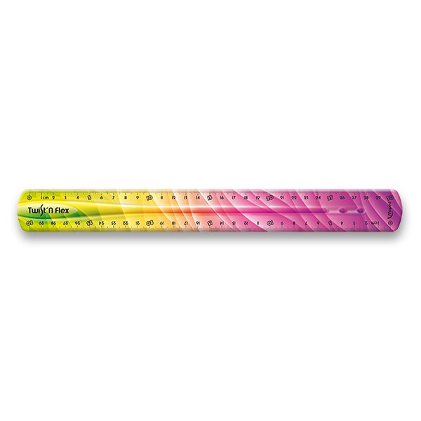 PRAVÍTKO TWINT´N FLEX DUHOVÉ - 30 CM žlutorůžové