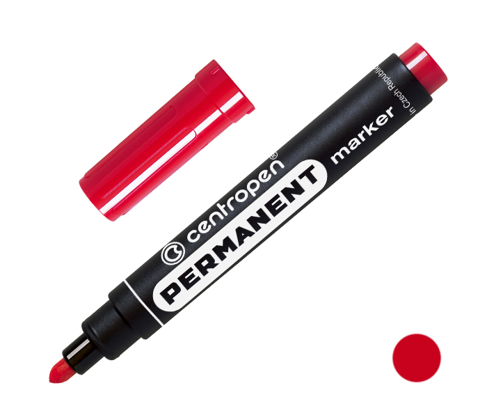 Permanentní popisovač CENTROPEN 8566 červený