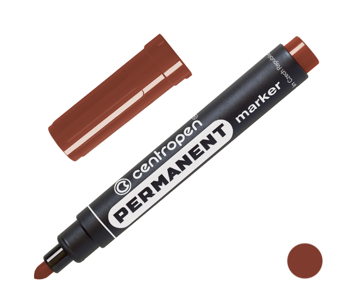 Permanentní popisovač CENTROPEN 8566 hnědý