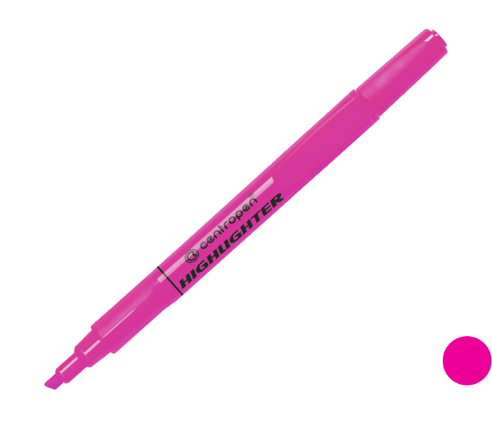 Zvýrazňovač Centropen 8722  růžový