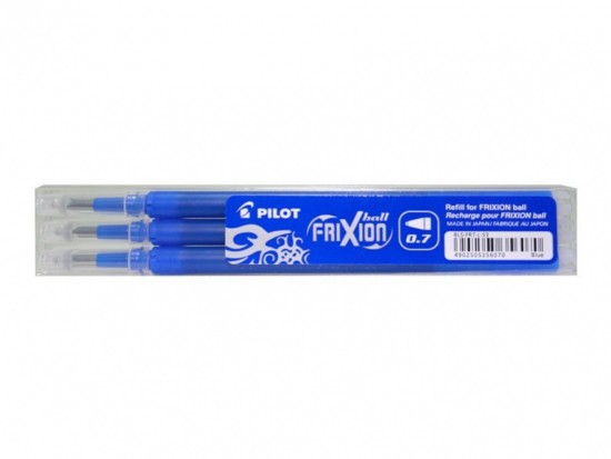 Náplň do přepisovatelného rolleru FriXion 0,7 modrá 3 ks