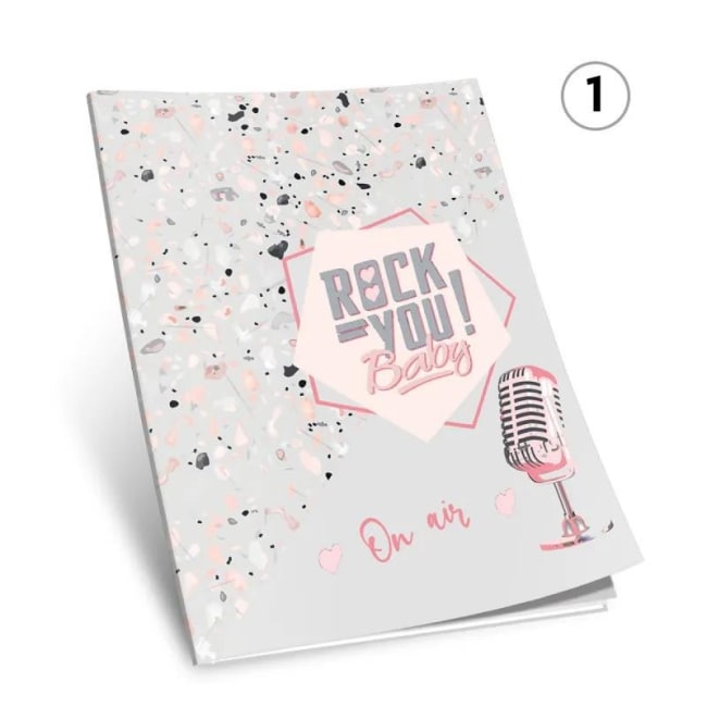 Sešit A5, linkovaný, 52 listů Shiny Rock You