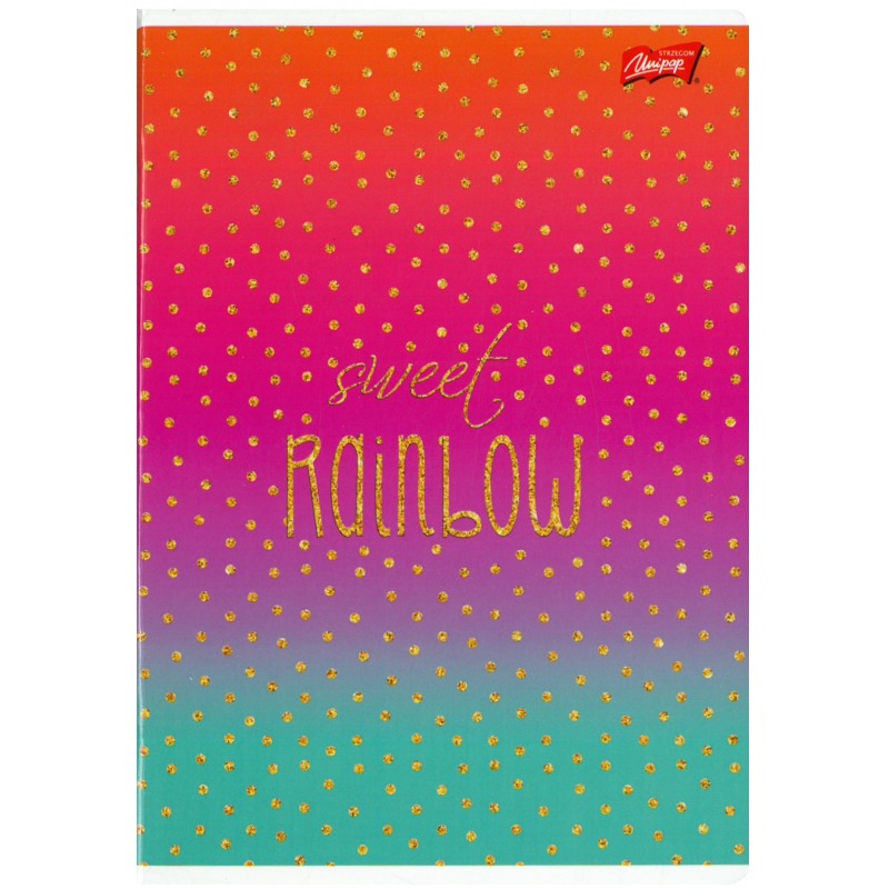 Sešit A5, linkovaný, 96 listů sweet rainbow