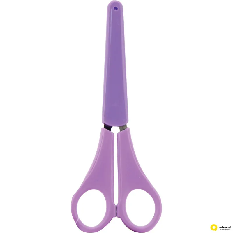 Nůžky s ochranným krytem 13 cm fialové