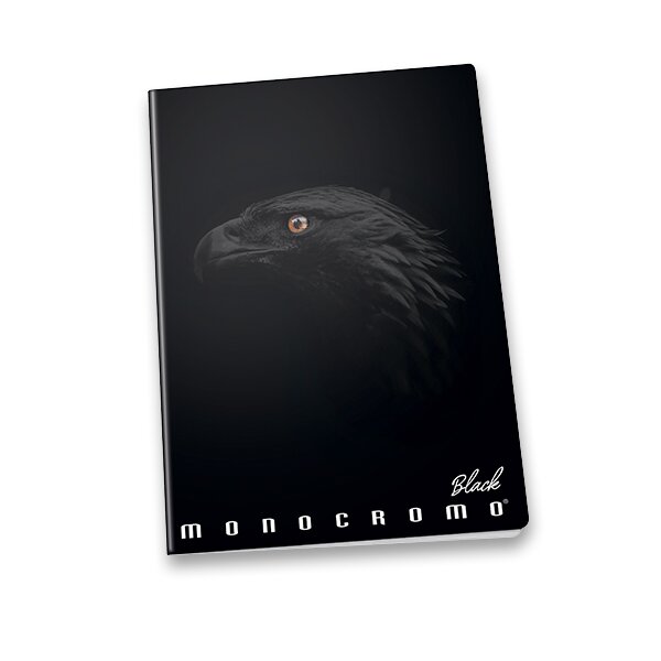 ŠKOLNÍ SEŠIT PIGNA MONOCROMO BLACK - A5, LINKOVANÝ orel
