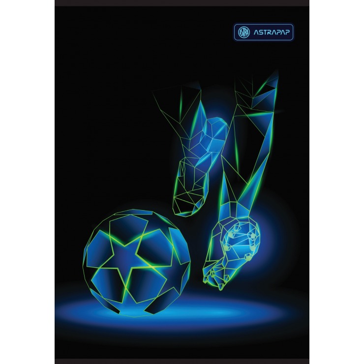 Sešit A5, linkovaný, 32 listů fotbal