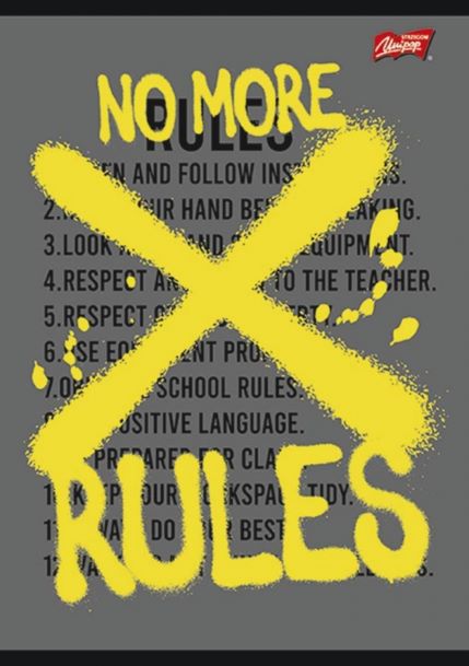 Sešit 564 A5 linkovaný, 60 listů  NO MORE RULES