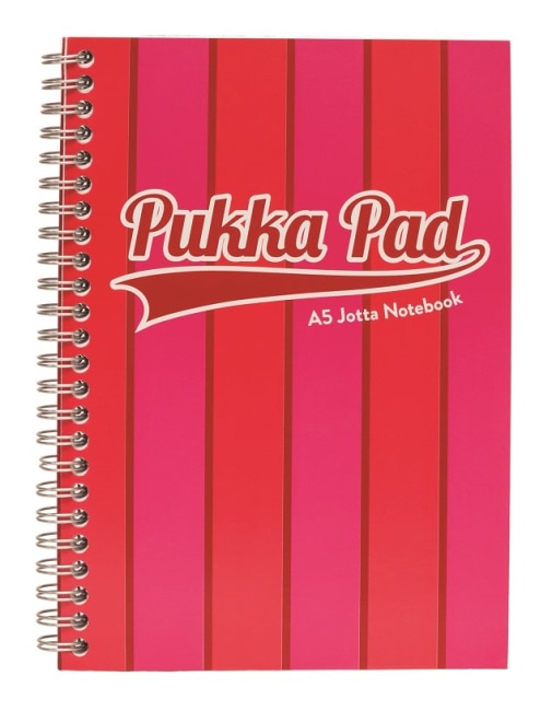 Spirálový blok A5 Pukka Pad linkovaný, 200 stran růžový