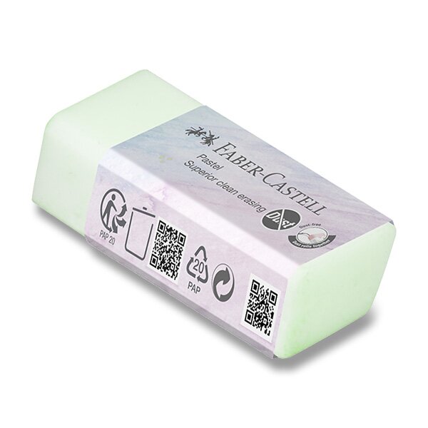 Pryž (guma) Faber-Castell PVC-FREE, DUST-FREE Pastel  zelená