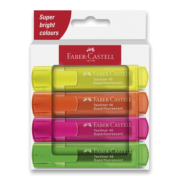 Zvýrazňovač Faber-Castell TEXTLINER 46 4 barvy