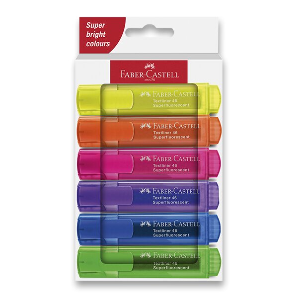 Zvýrazňovač Faber-Castell TEXTLINER 46 6 barev
