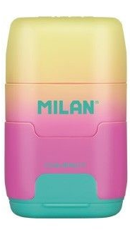 Ořezávátko a guma MILAN Compact Sunset žluté