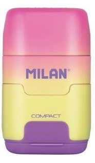 Ořezávátko a guma MILAN Compact Sunset  růžové