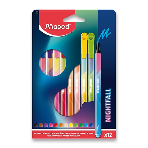Fixy Maped Color'Peps Deco Nightfall 12 barev