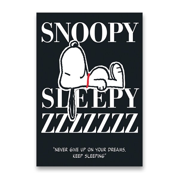 Sešit 444 A4, linkovaný SNOOPY  černý