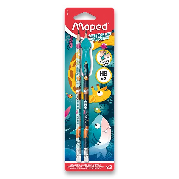 Grafitová tužka Maped Jungle Fever HB, 2 ks