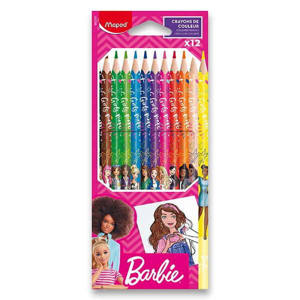Pastelky Maped Barbie 12 ks