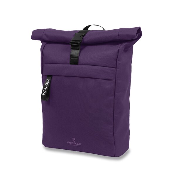 Batoh WALKER ROLL TOP purple velvet