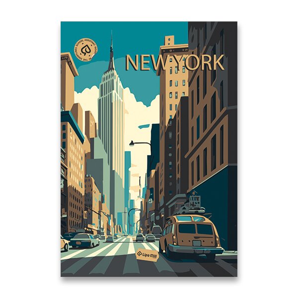 Sešit 444 Premium Cities A4, linkovaný New York