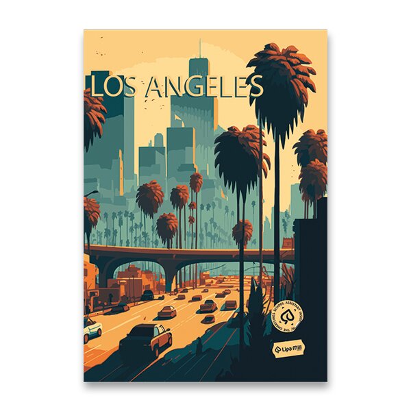 Sešit 444 Premium Cities A4, linkovaný Los Angeles