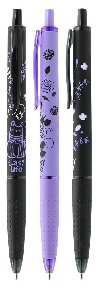 Kuličkové pero Semi-Gel Life 1,0 mm černá kočka