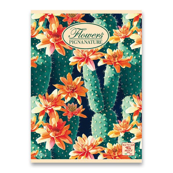 Sešit PIGNA NATURE FLOWERS A5, linkovaný kaktusy