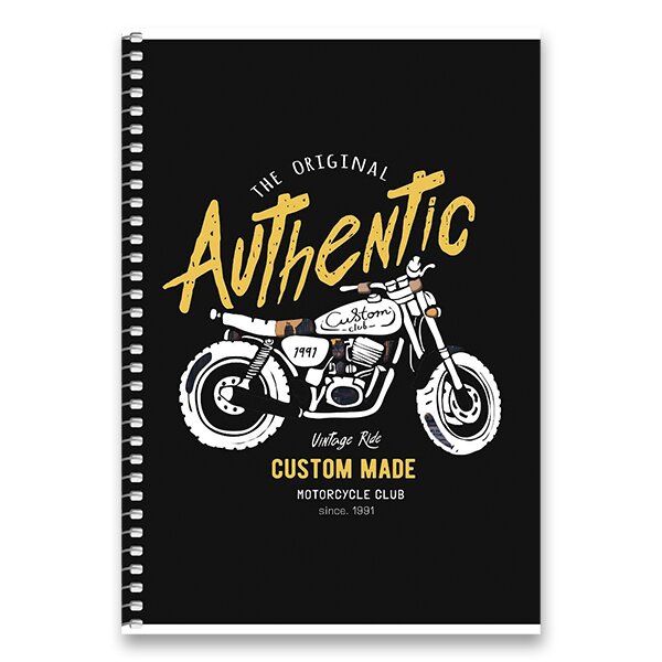 Kroužkový blok Shkolyaryk Cool A5, čistý Moto