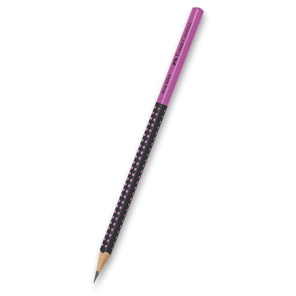 Grafitová tužka Faber-Castell Grip 2001 two tone, tvrdost HB růžová