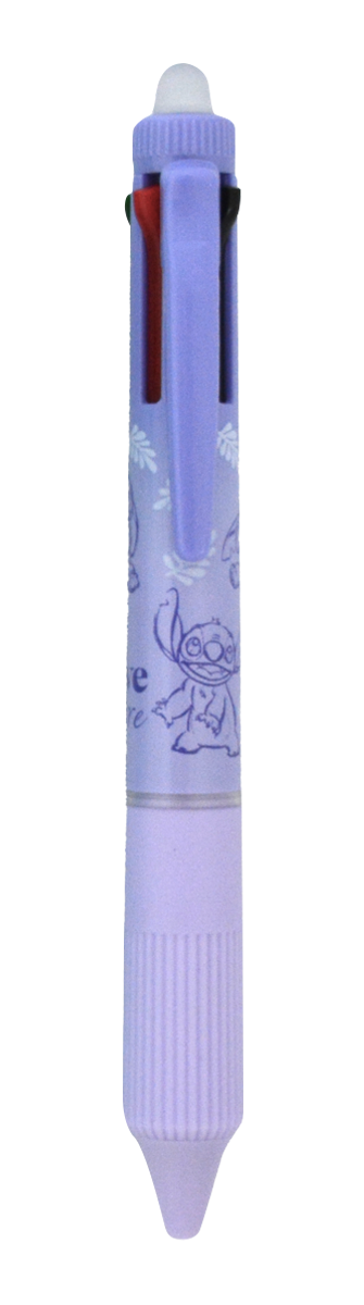 Gumovatelné pero 4 v 1 Stitch Pastel fialové